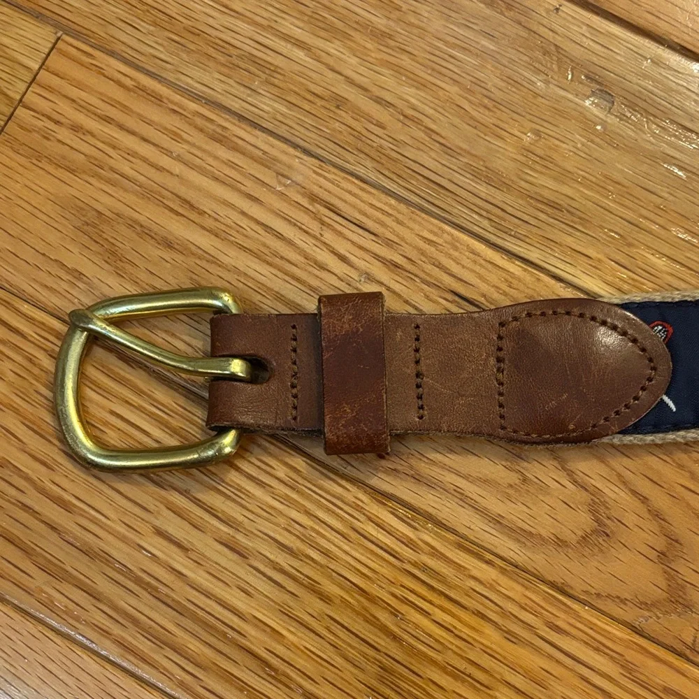 Kids Navy and Red Lacrosse Belt